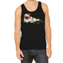 Christmas Siamese Cat Tank Top