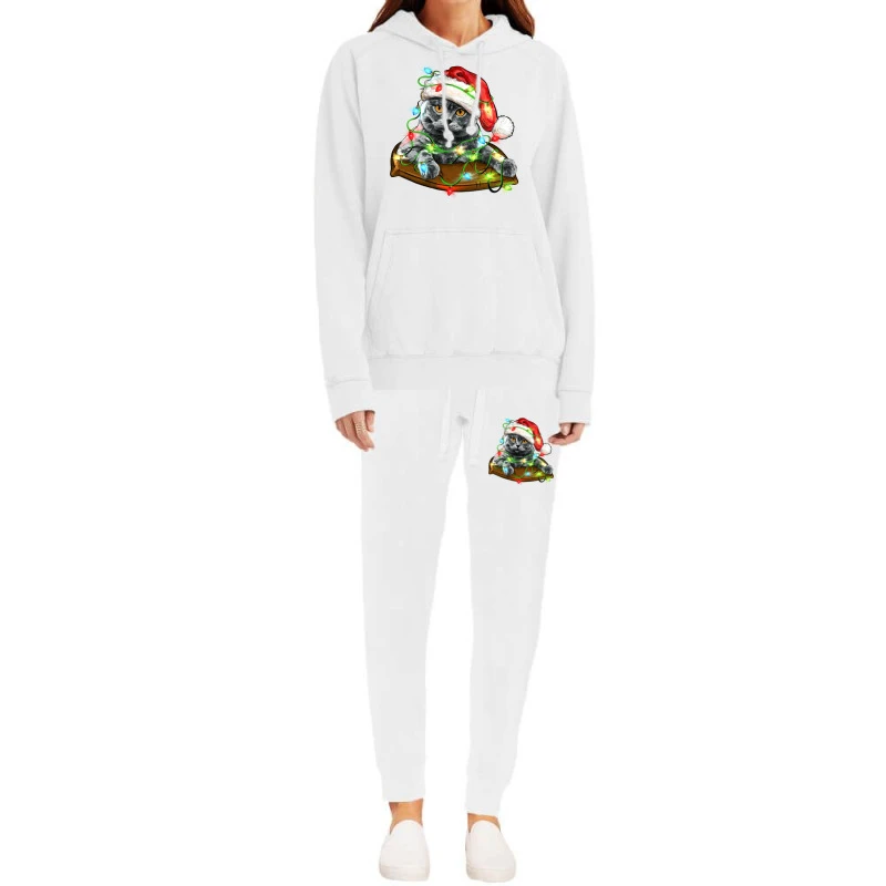Christmas Scottish Fold Cat Hoodie & Jogger Set 2 Christmas Scottish Fold Cat Hoodie & Jogger Set - Image 2