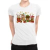 Christmas Coffee Drink Ladies Fitted T-Shirt
