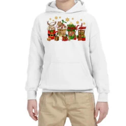 Christmas Coffee Drink Youth Hoodie