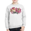 Santa Baby Pink Christmas Youth Sweatshirt