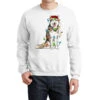 Husky Christmas Lights Crewneck Sweatshirt
