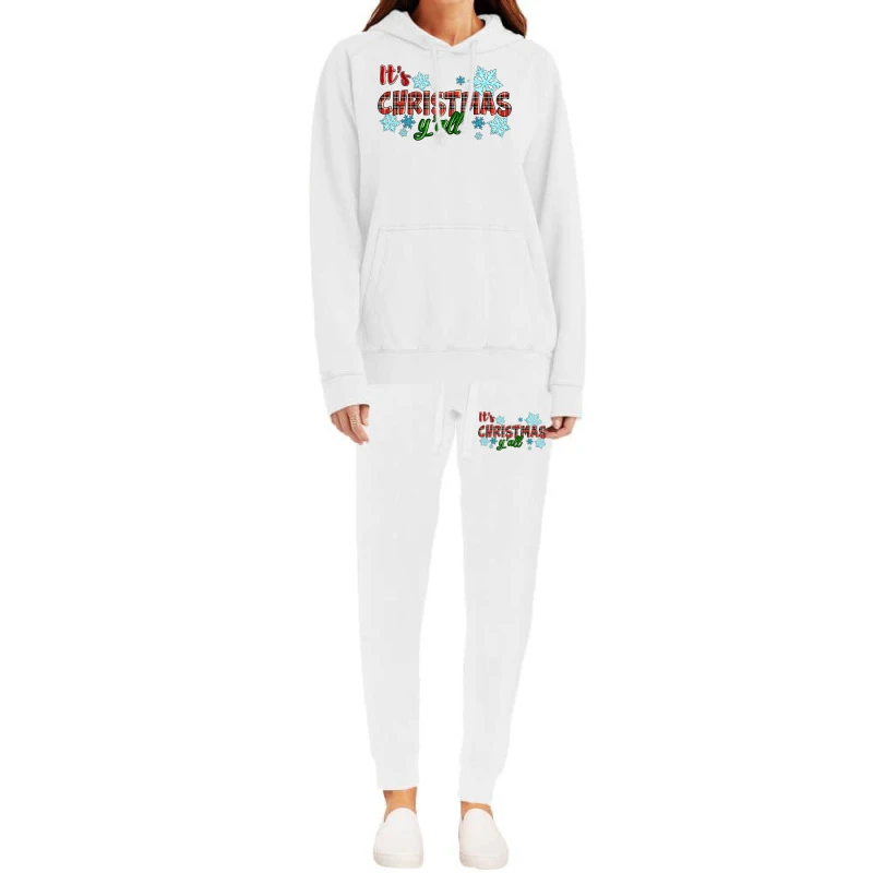 It's Christmas Y'all Season Winter Hoodie & Jogger Set 2 It's Christmas Y'all Season Winter Hoodie & Jogger Set - Image 2