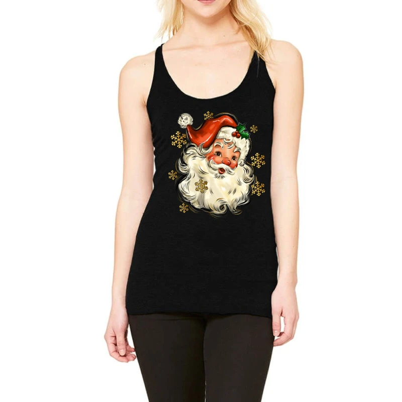 Christmas Santa Racerback Tank 1 Christmas Santa Racerback Tank