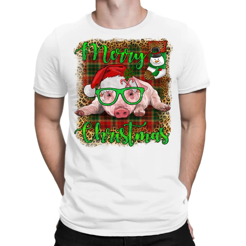 Merry Christmas Pig T-Shirt 1 Merry Christmas Pig T-Shirt