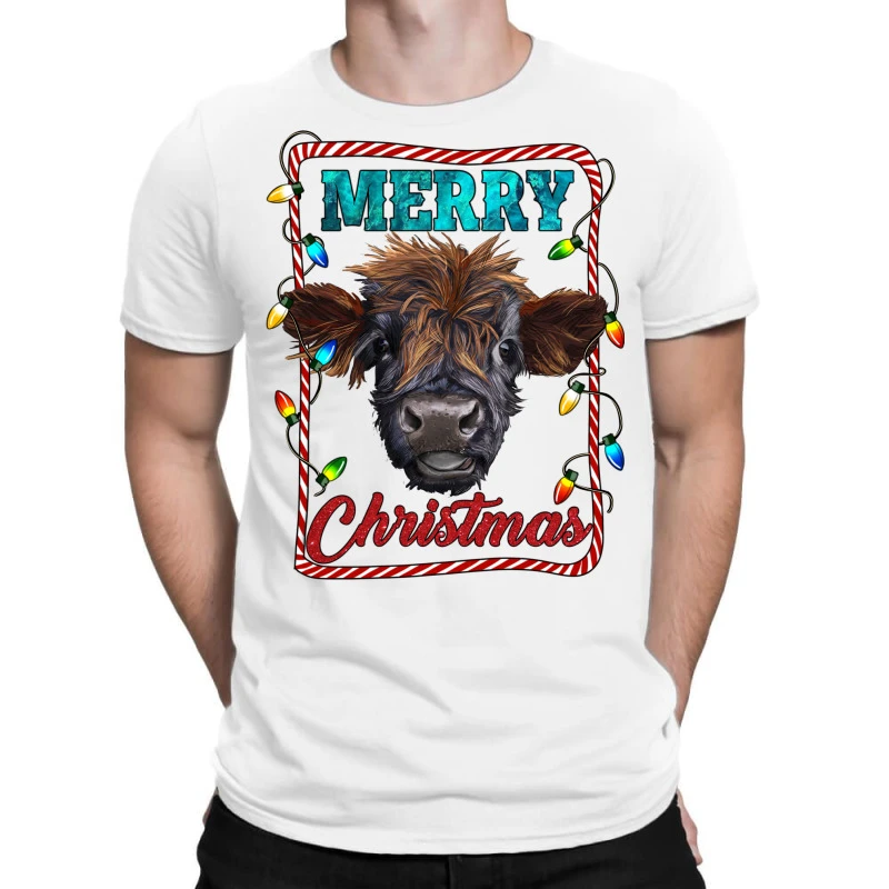 Merry Christmas Calf T-Shirt 1 Merry Christmas Calf T-Shirt
