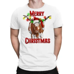 Merry Christmas Longhorn Cow T-Shirt