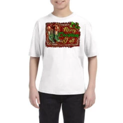 Merry Christmas Y'all Boots Youth Tee