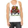 Merry Christmas Farm Truck With Baby Cow Tank Top