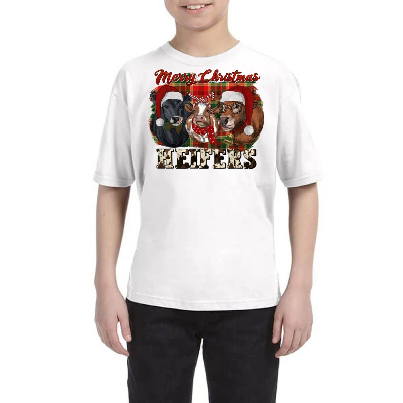 Merry Christmas Heifers Youth Tee 1 Merry Christmas Heifers Youth Tee