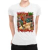 Merry Cluckin' Christmas Ladies Fitted T-Shirt