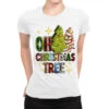 Oh Christmas Tree Christmas Cake Ladies Fitted T-Shirt