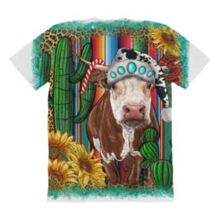 Western Christmas Cow All Over Women's T-shirt 8 Western Christmas Cow All Over Women's T-shirt -Santa Clothing Shop pmd.2526803943.108.25097255.s3.1 front customized1 f5f5f5 none x45y1 294 800x800 1