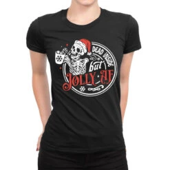 Funny Christmas Ladies Fitted T-Shirt