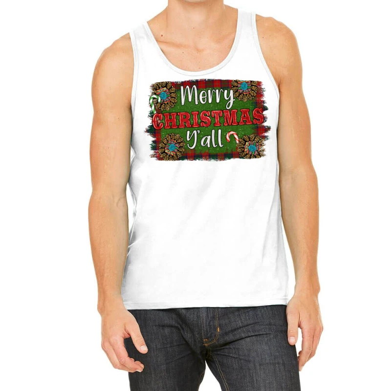 Merry Christmas Y'all Tank Top 1 Merry Christmas Y'all Tank Top