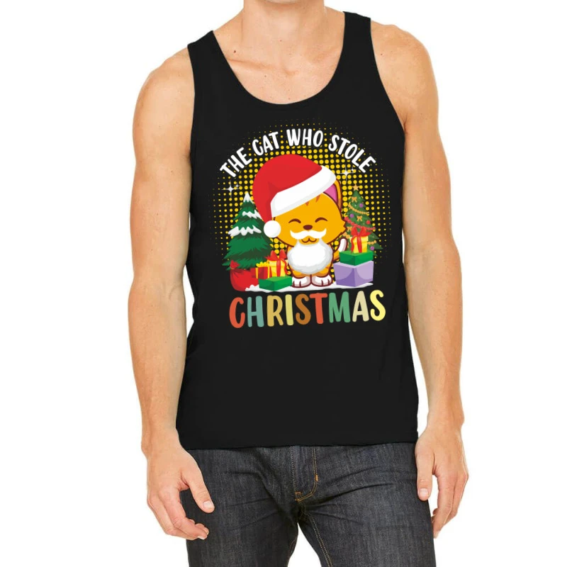 The Cat Who Stole Christmas Tank Top 1 The Cat Who Stole Christmas Tank Top