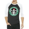 Christmas With Coffee 3/4 Sleeve Shirt