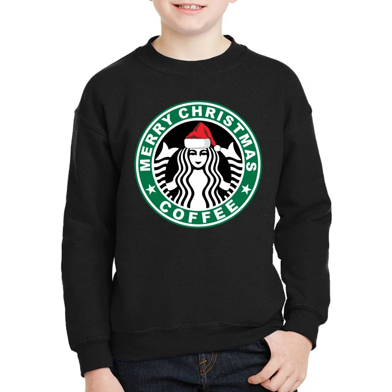 Christmas With Coffee Youth Sweatshirt 1 Christmas With Coffee Youth Sweatshirt