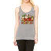 Christmas Santa Coffee Cups Current Mood Racerback Tank