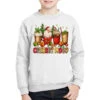Christmas Santa Coffee Cups Current Mood Youth Sweatshirt