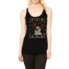 Ugly Christmas French Bulldog Puppy With Reindeer Racerback Tank
