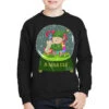 Snow Globe Believe Elf Xmas Funny Christmas Elf Gi Youth Sweatshirt