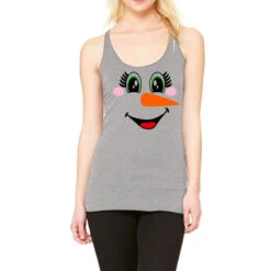 Turkey Santa Funny Christmas Thanksgiving Turkey Racerback Tank