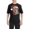 Santa Pug Christmas Merry Pugmas Dog Lover Xma Youth Tee