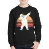 Retro Vintage Dabbing Yeti Snowman Funny Christmas Youth Sweatshirt