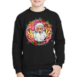 Merry Christmas Peace Santa Youth Sweatshirt