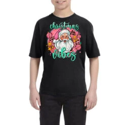 Christmas Vibes Santa Youth Tee