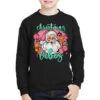 Christmas Vibes Santa Youth Sweatshirt