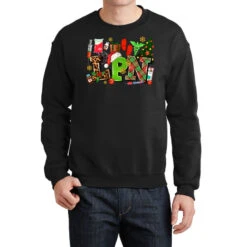 Lpn Christmas Nurse With Crewneck Sweatshirt