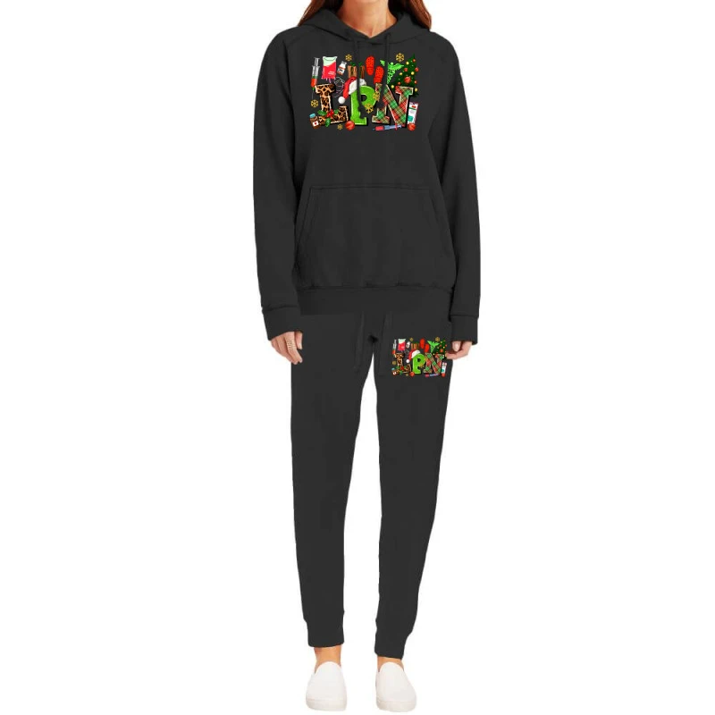 Lpn Christmas Nurse With Hoodie & Jogger Set 2 Lpn Christmas Nurse With Hoodie & Jogger Set - Image 2