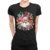 Merry Christmas Santa Ladies Fitted T-Shirt