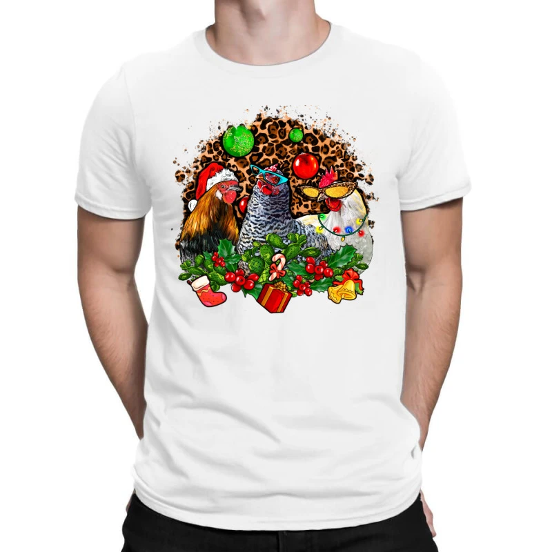 Christmas Party And Chickens T-Shirt 1 Christmas Party And Chickens T-Shirt
