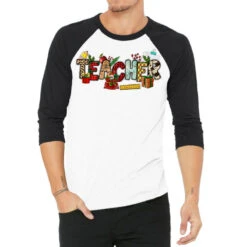 Christmas Teacher 3/4 Sleeve Shirt