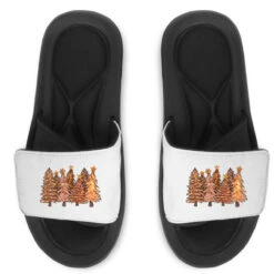 Melanin Christmas Trees With Lights Slide Sandal