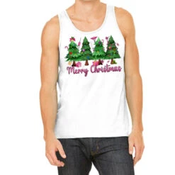 Merry Christmas Nurse Trees Tank Top
